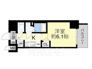プレサンス塚本駅前【2階】の間取り