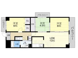 ロードハイムYK【3階】の間取り