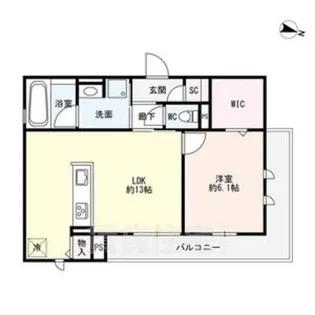 Sieben Yotsuya(ジーベンヨツヤ)【2階】の間取り