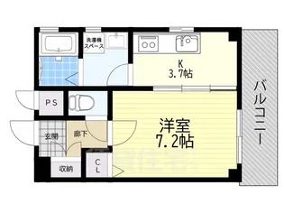 ステラコート潮江【3階】の間取り