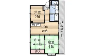 スターハイツ鮎川2【1階】の間取り