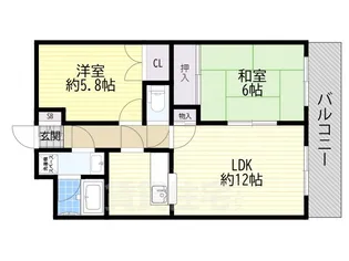 グレイシィフジ【5階】の間取り