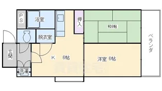 マンションボヌール【2階】の間取り