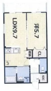 FORCE西院【1階】の間取り