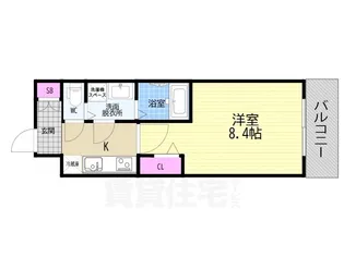 CREST TAPP京都太秦天神川dex 1【3階】の間取り