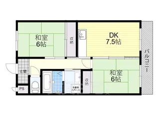ベルパーク北山田【3階】の間取り
