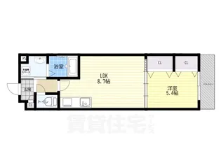 クリエオーレ誉田【1階】の間取り