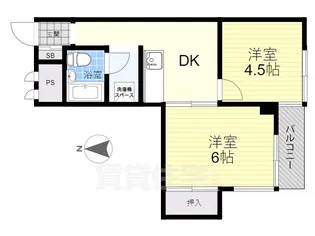 NKコーポ西中島【5階】の間取り