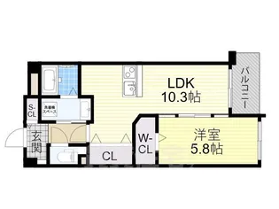ピュアコート4【4階】の間取り