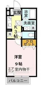 ウィン オカダヤ【1階】の間取り