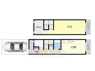 フローラルアイランドさわらぎ【1階】の間取り