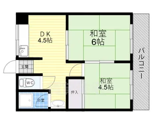 秀栄マンション【2階】の間取り