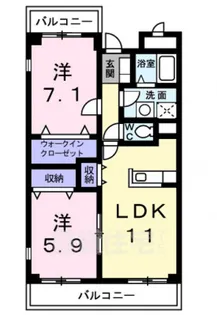 プラムガーデン【2階】の間取り