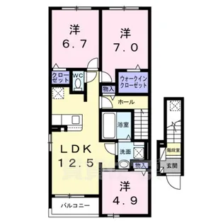 イースト メゾン【2階】の間取り