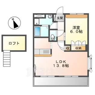 コーポ・サカシタA・B棟【2階】の間取り