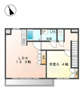 フォルティア栗東【2階】の間取り