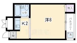 マンションローレル【4階】の間取り