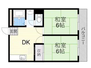 プレアール枚岡【5階】の間取り