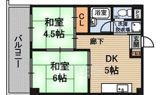 エクセレント上新サンウイング【5階】の間取り