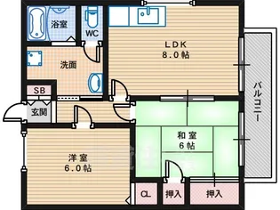 TAハイツ【2階】の間取り