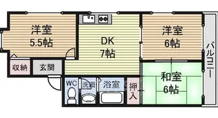 メゾン・クリエ鳳【105号室】の間取り