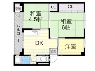 JP羽曳野レジデンス【1階】の間取り