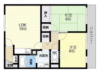 メゾン信貴【1階】の間取り