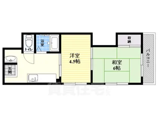 エクセレント2都島山崎マンション【3階】の間取り