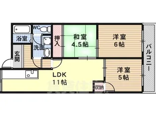 コートSU【5階】の間取り