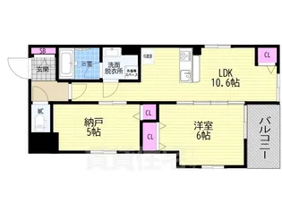Forest Garden 室町御池【4階】の間取り