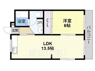 クロップウエスタミ【2階】の間取り