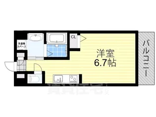 サンスクエア新大阪【401号室】の間取り