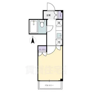 ベヌスタ西宮【3階】の間取り
