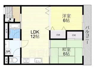 KR GRAND IN【208号室】の間取り