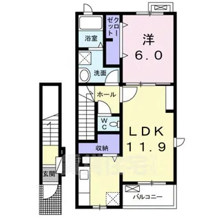 ヴェルジェ 1【2階】の間取り