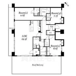 ロイヤルパークス千種【9階】の間取り