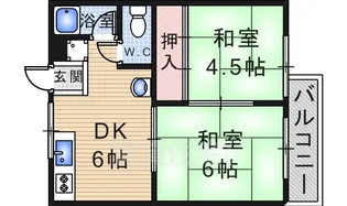 坂上ハイツ【2階】の間取り