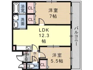 エテルノ デーア【1階】の間取り