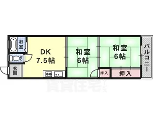 エースマンションB棟【307号室】の間取り