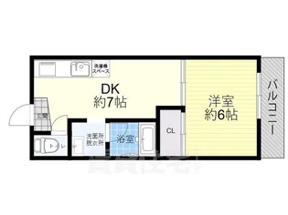 リバーハイツコーチⅡ【3階】の間取り