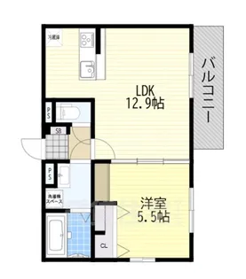 DーROOM平井A棟【1階】の間取り