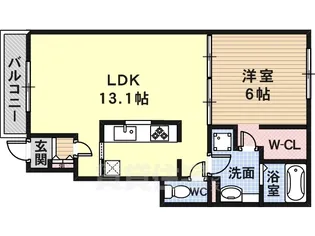 アビタシオン【1階】の間取り