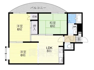シャトークレインヒル【3階】の間取り