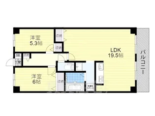 CUREZZA瀬田西【2階】の間取り