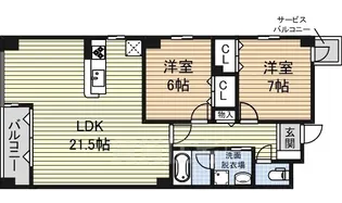 コモド覚王山【4階】の間取り