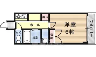 きゃぴたる北浜【2階】の間取り