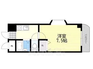 ヴォーヌング三国ヶ丘【3階】の間取り