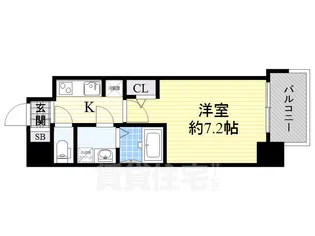 オーキッドレジデンス新大阪【5階】の間取り