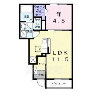 グリーンサイド【1階】の間取り