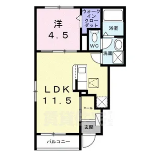 グリーンサイド【1階】の間取り